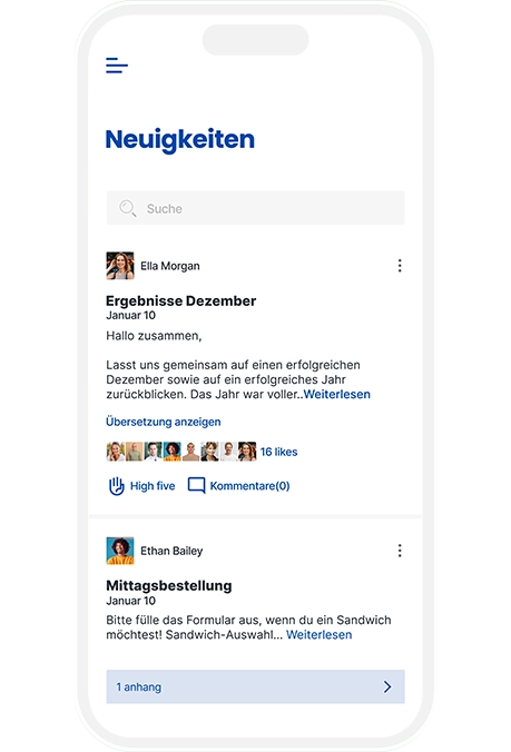 Next mock up - News DE