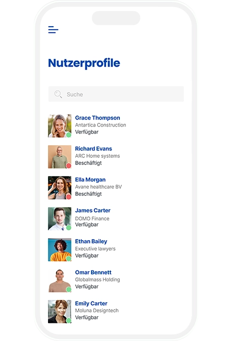 Next mock up - Profiles DE
