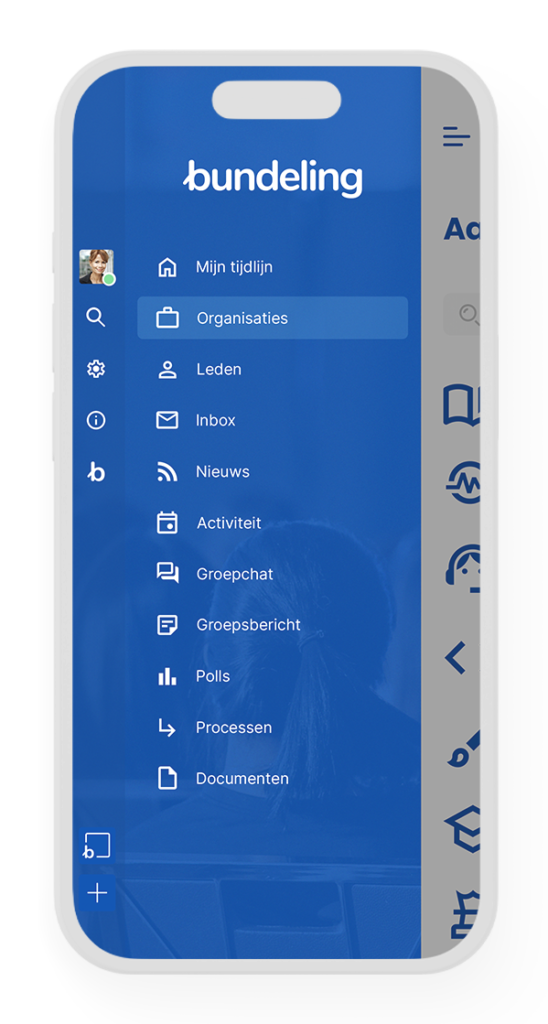 Leden app menu