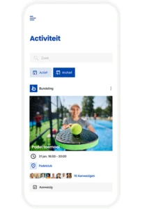 App functionaliteit: activiteiten