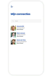 App functionaliteit: connecties