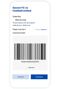 App functionaliteit: e tickets