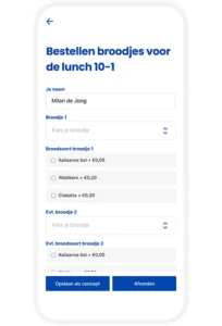 App functionaliteit: formulieren