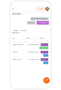 App functionaliteit: labels
