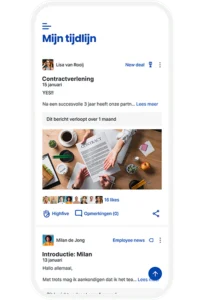 App functionaliteit: tijdlijn