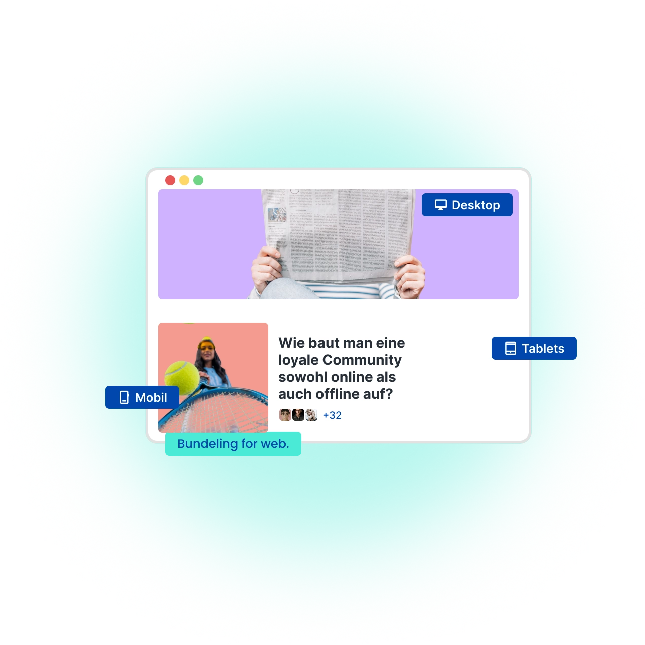 Illustratie van de nieuws functie van Bundeling